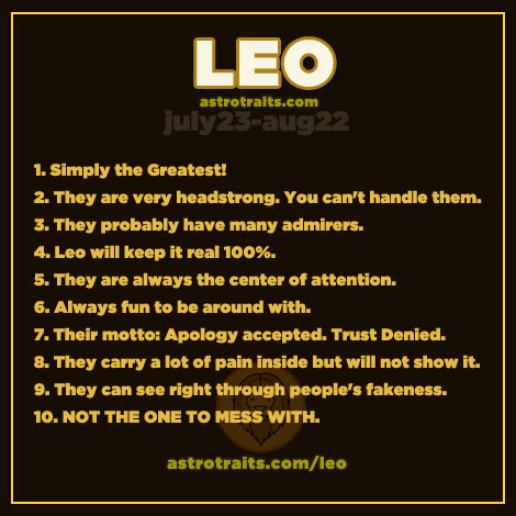 leo astrological sign characteristics